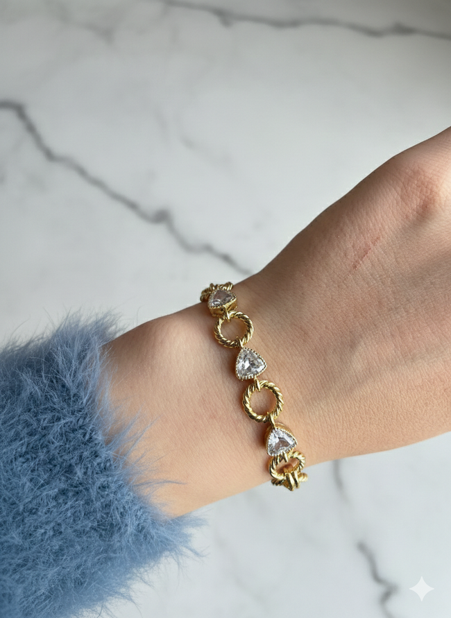 Trigon Pırıltısı Xuping Bileklik