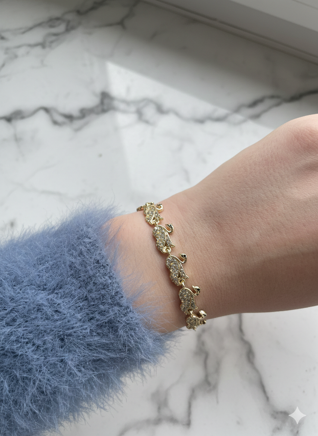 Zümrüt Gözlü Kuğu Xuping Bileklik