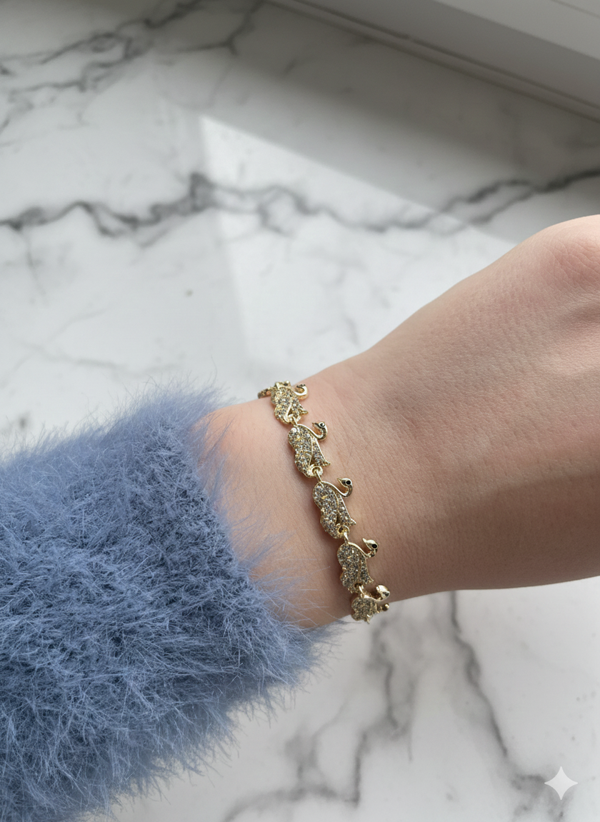 Zümrüt Gözlü Kuğu Xuping Bileklik