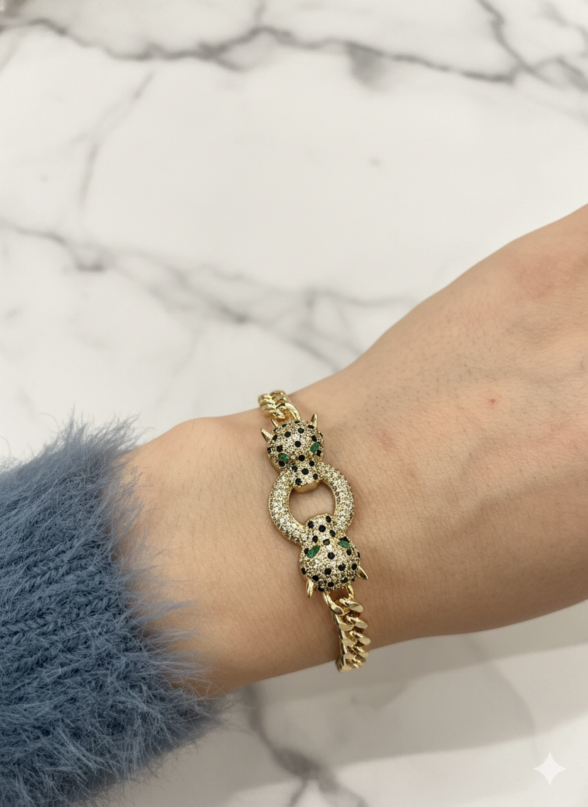 Panter Başlı Gurmet Xuping Model Bileklik