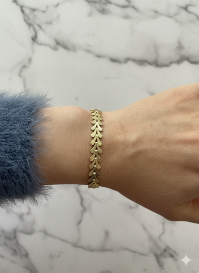 Defne Yaprağı Xuping Model Bileklik