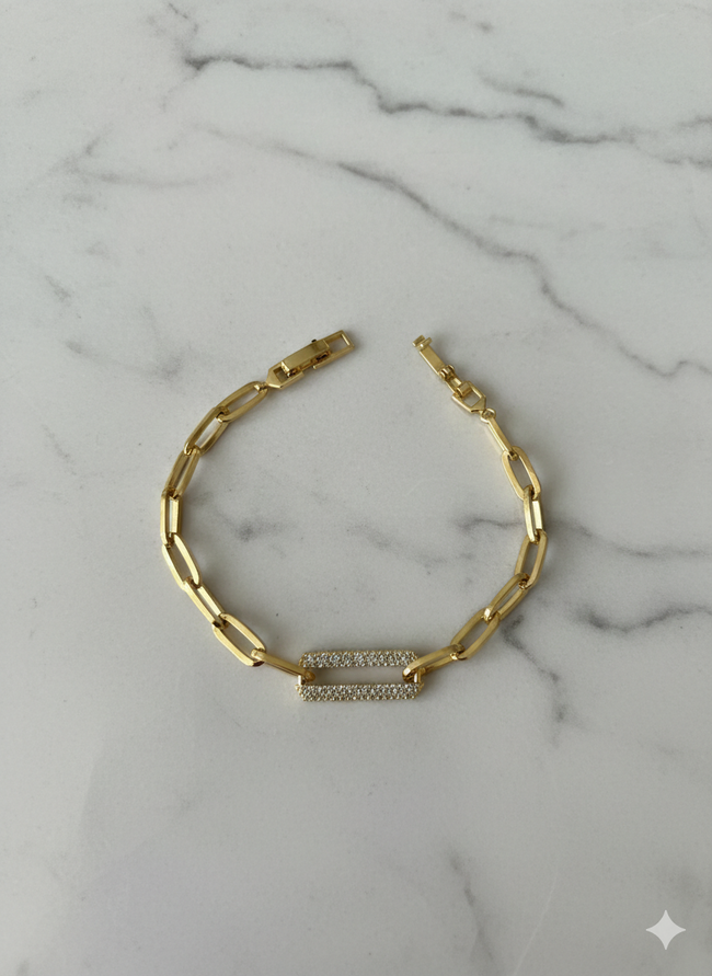 Dikdörtgen Halka Xuping Bileklik