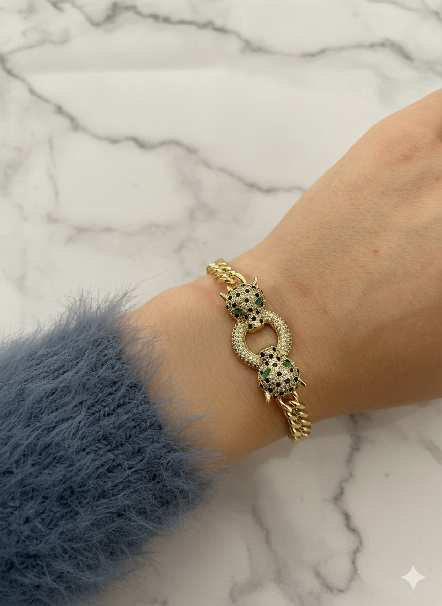 Panter Başlı Gurmet Xuping Model Bileklik