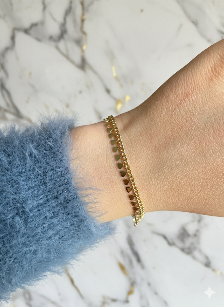 Sıralı Kalp Ritmi Xuping Bileklik