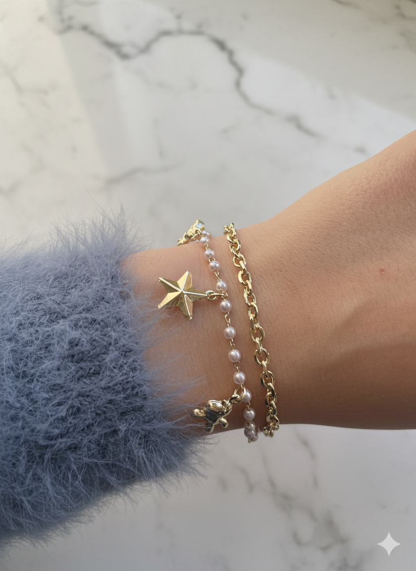 İki katmanlı (Double Row) Xuping Bileklik