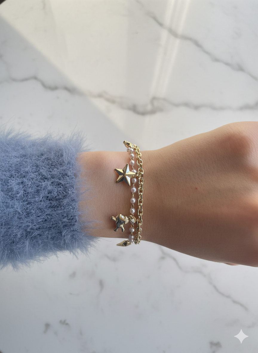 İki katmanlı (Double Row) Xuping Bileklik