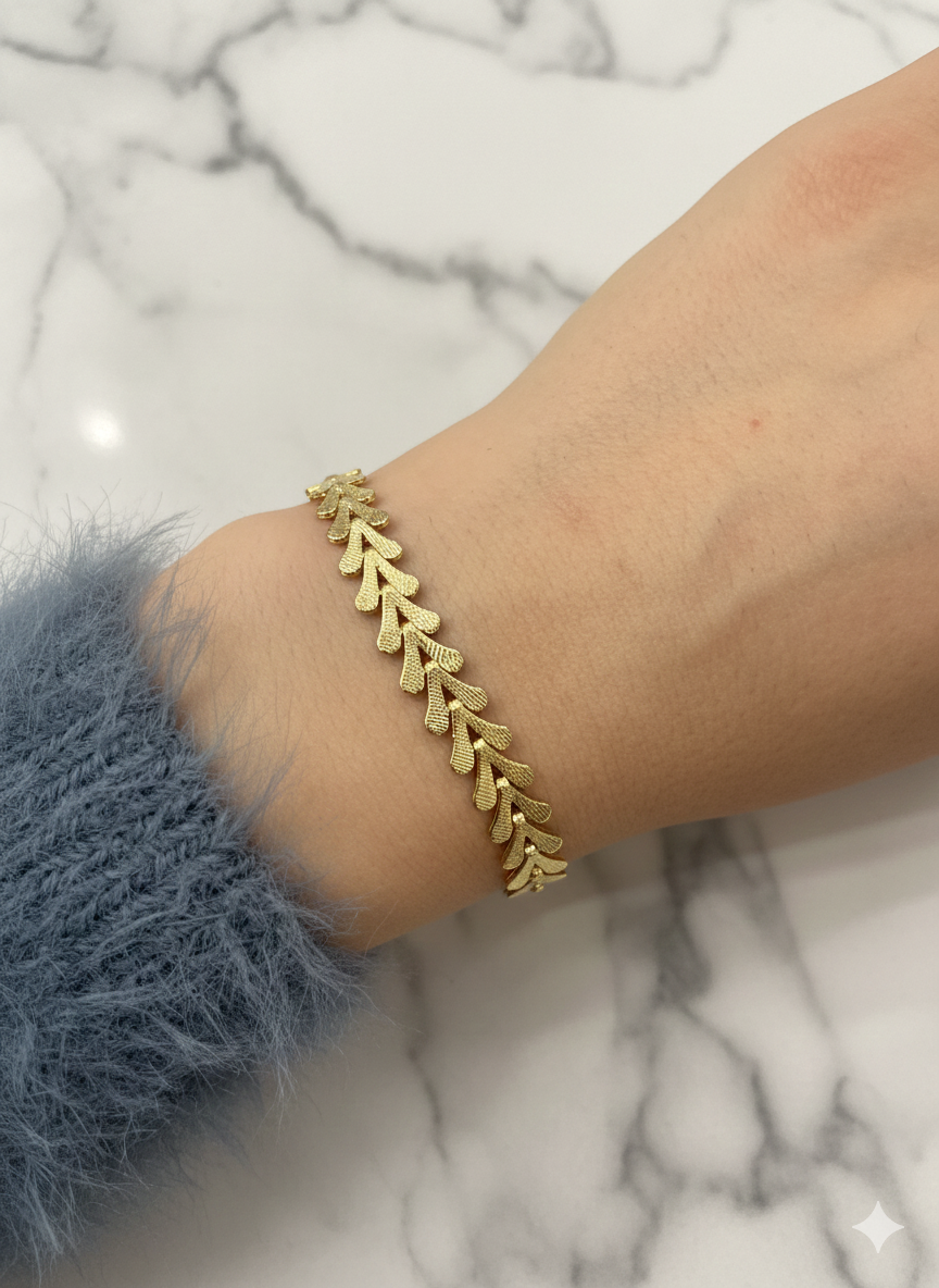 Defne Yaprağı Xuping Model Bileklik