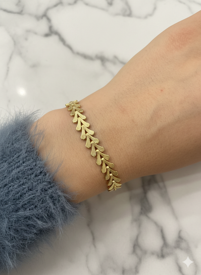 Defne Yaprağı Xuping Model Bileklik