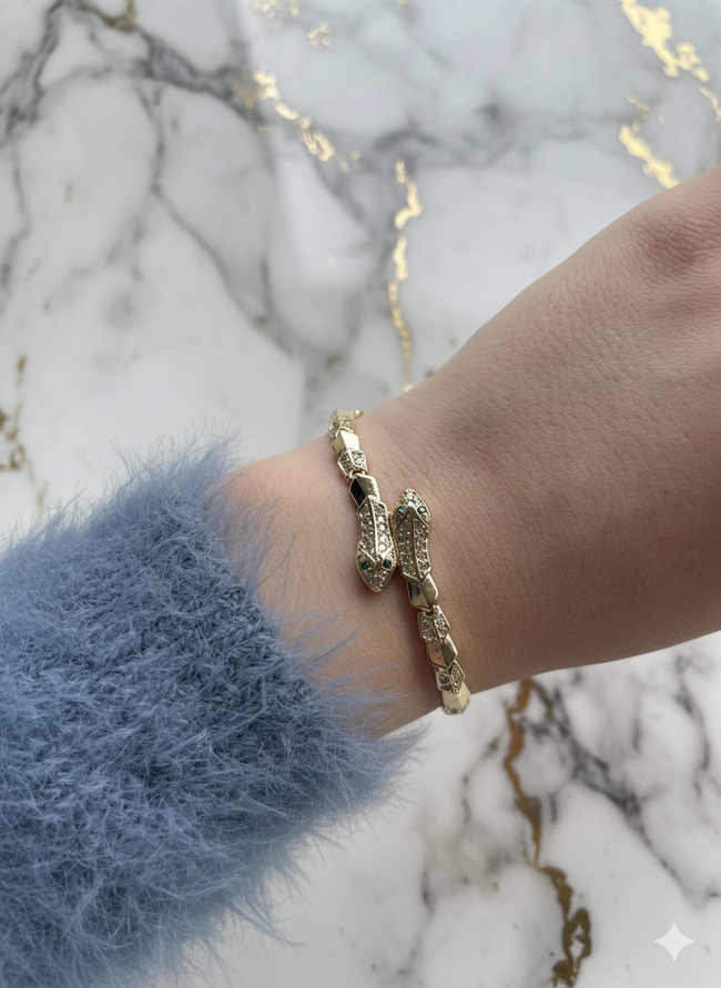 Yılan Figürlü Xuping Bileklik