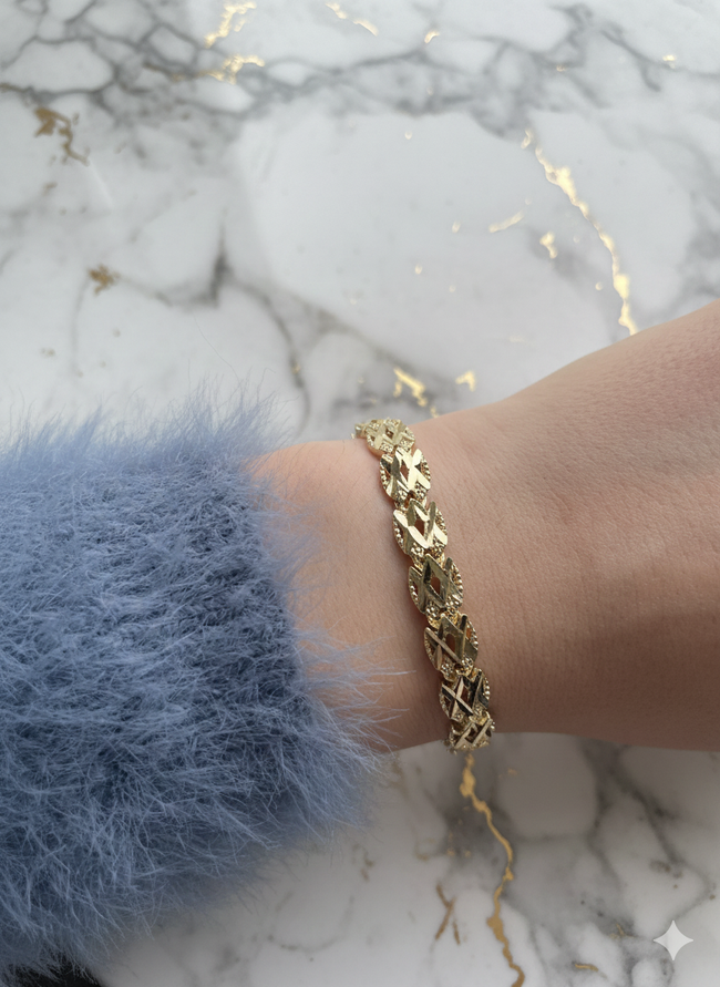 Vintage Dokulu Kelepçe Xuping Bileklik