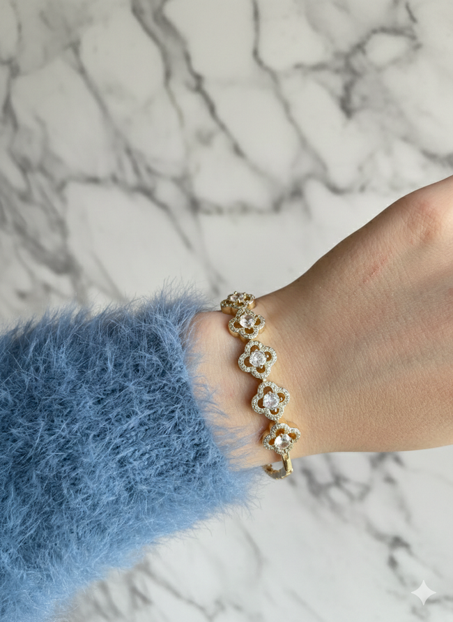 Beşli Yonca Xuping Bileklik