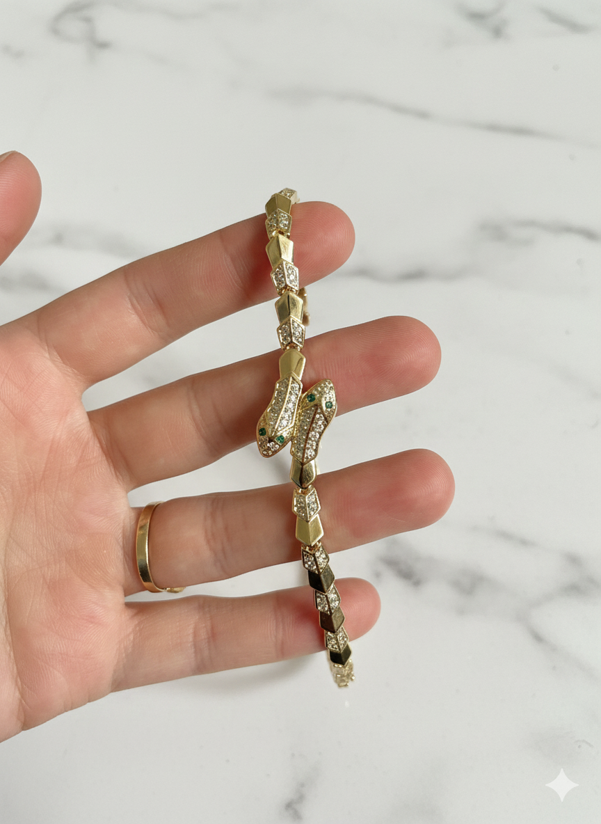 Yılan Figürlü Xuping Bileklik