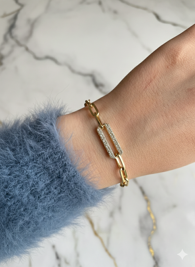 Dikdörtgen Halka Xuping Bileklik