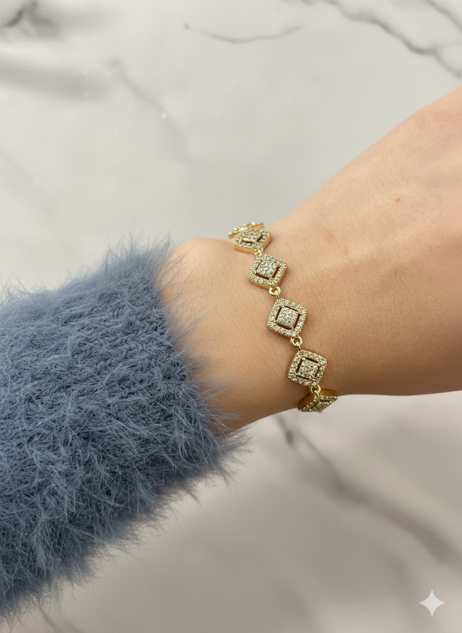 Baget Kare Xuping Model Bileklik