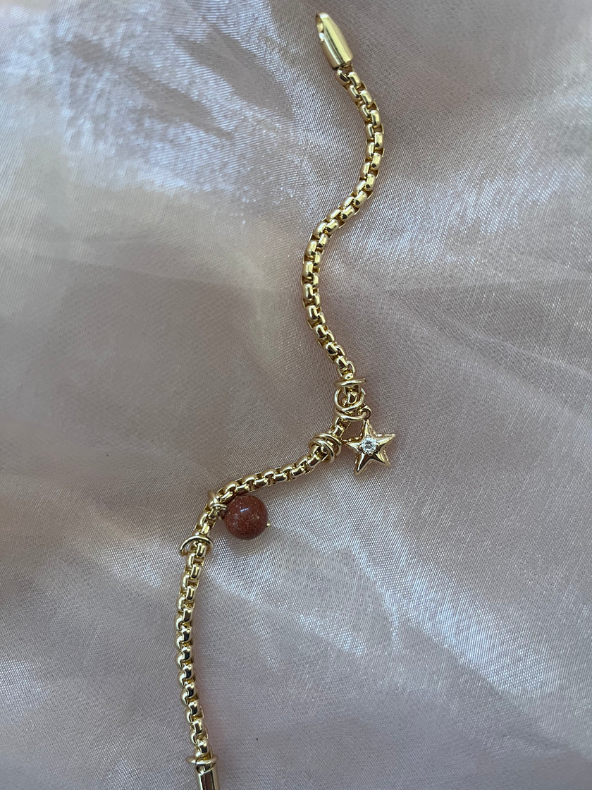 Altın Kum Büyüsü (14 Ayar Kuyum İşçiliği Xuping Bileklik)