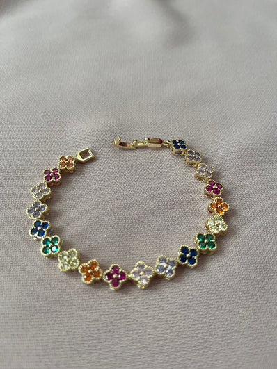Renkli Yonca Xuping Model Bileklik